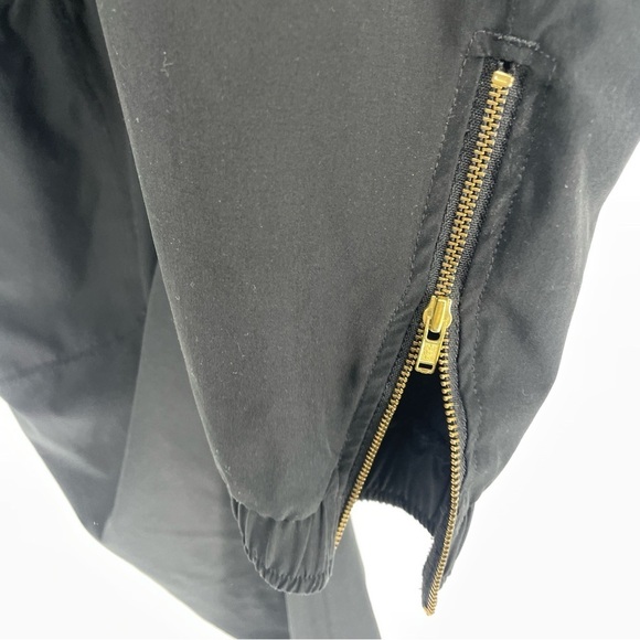 ALBION FIT Short Sleeve Jumpsuit Ankle Zip Elastic Waist Black - Picture 4 of 7